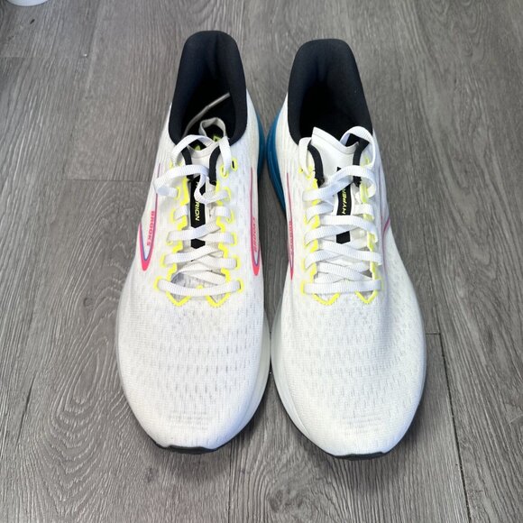 Size 9 - Brooks Hyperion White Blue Pink  Running Shoe Men SAMPLE